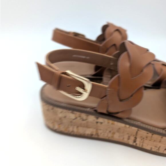 Nordstrom Rack Pennie Platform Sandal Women's Open Toe Brown Size US9M EU40 - Picture 12 of 12